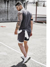 Tide brand new summer sports casual shorts men's fake two-piece five-point pants